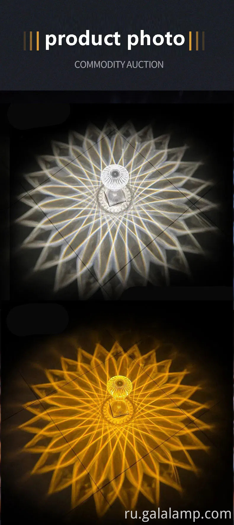 Элегантная контрольная хрустальная настольная лампа для современных домов